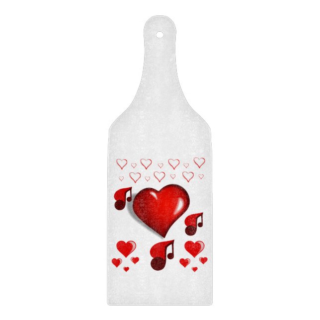 Glass Cutting Board Valentine's Day (Front)