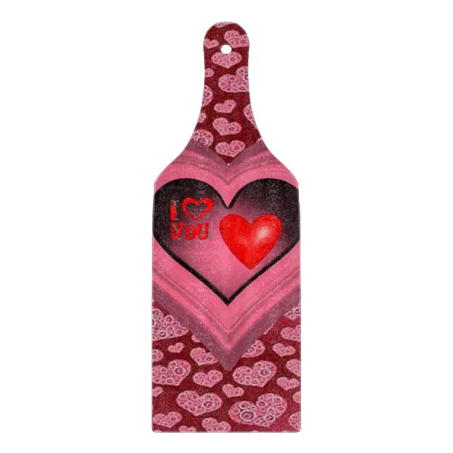Glass Cutting Board Valentine's Day (Front)