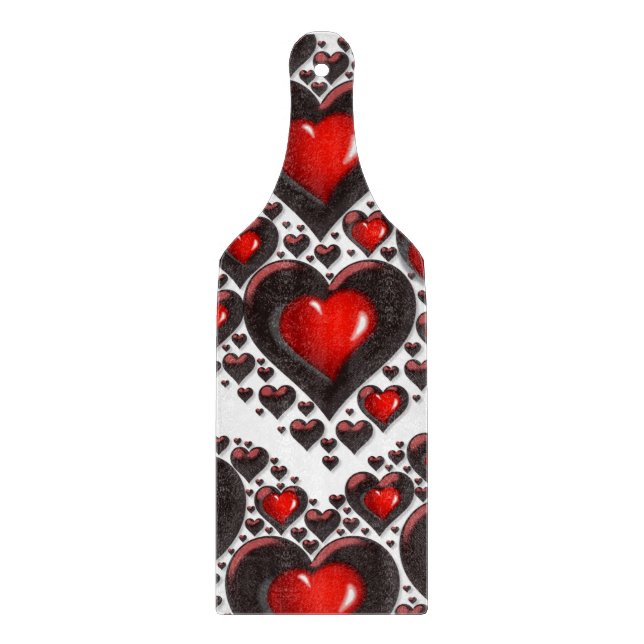 Glass Cutting Board Valentine's Day (Front)