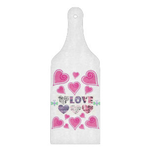 Glass Cutting Board Valentine's Day