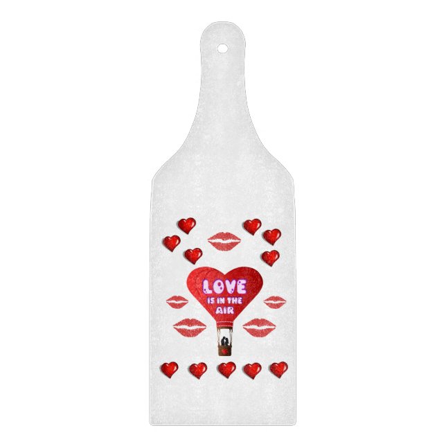 Glass Cutting Board Valentine's Day (Front)