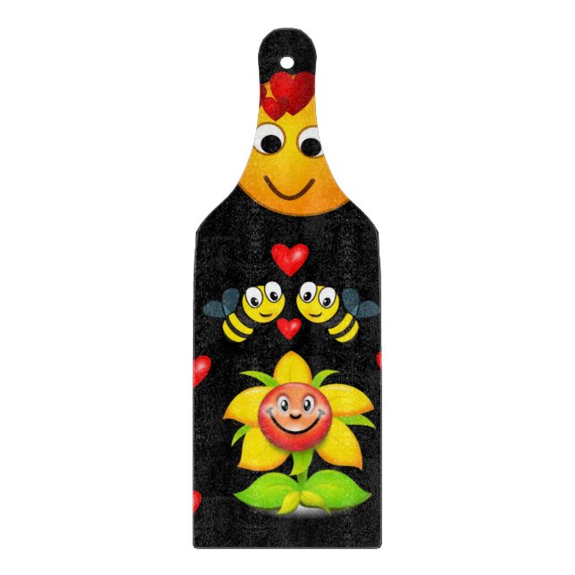 Glass Cutting Board Valentine's Day (Front)