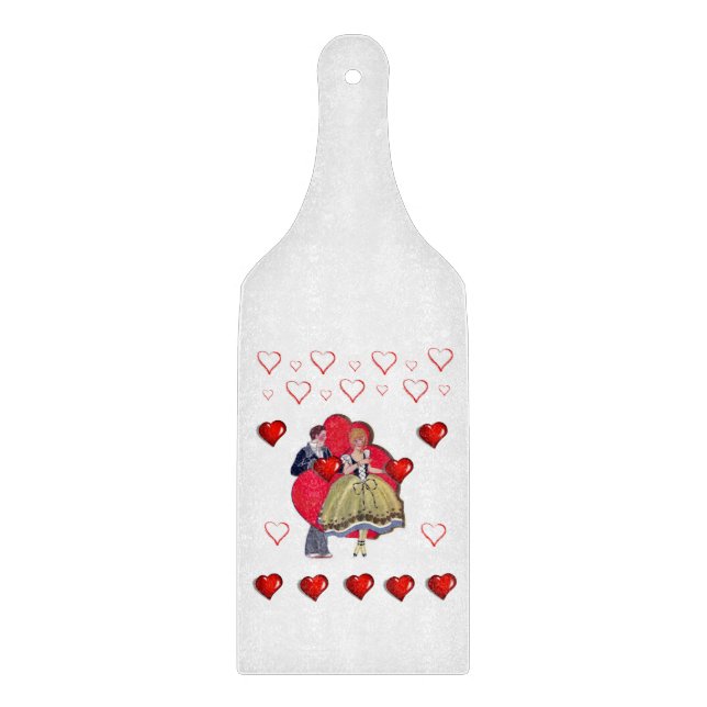 Glass Cutting Board Valentine's Day (Front)