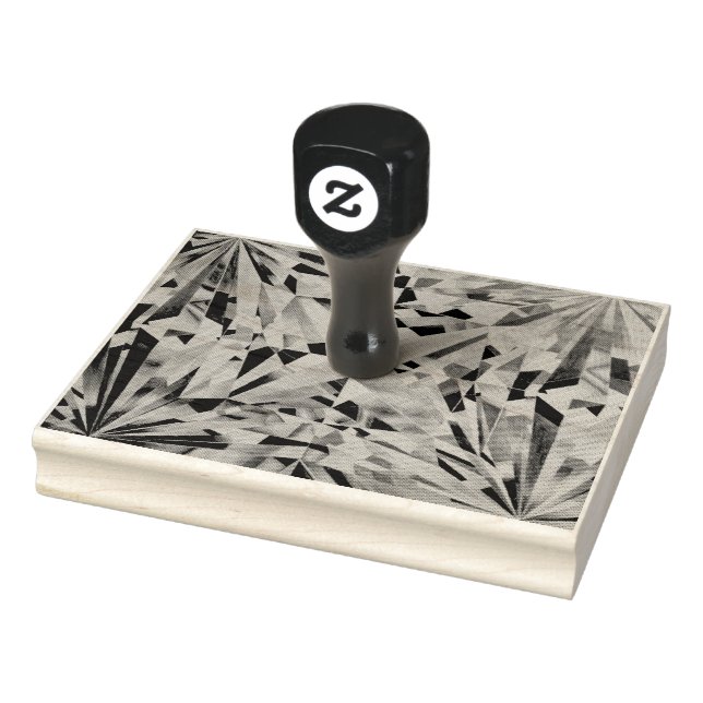 Glass Diamond 4" x 5" Rubber Stamp (Stamp)
