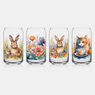 Glass Drinkware Set for Birthday and Baby Shower 