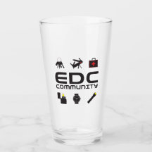 Glass - EDCC logo in black w/colours