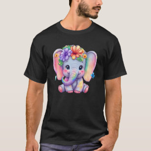Glass Elephant Ladie Save Elephant Kindness Women T-Shirt