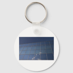 glass facade - corporate building key ring