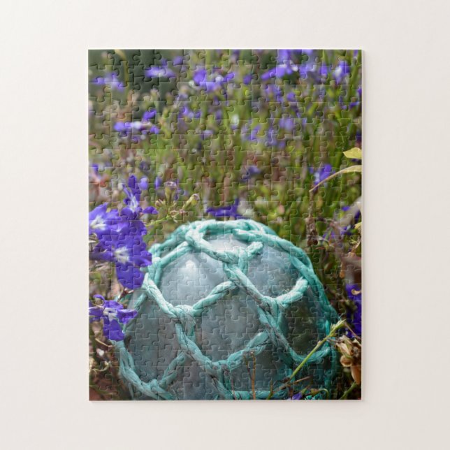 Glass Fishing Float And Flowers Jigsaw Puzzle (Vertical)