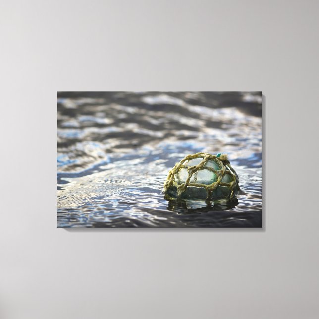 Glass Fishing Float Portrait Canvas Print (Front)