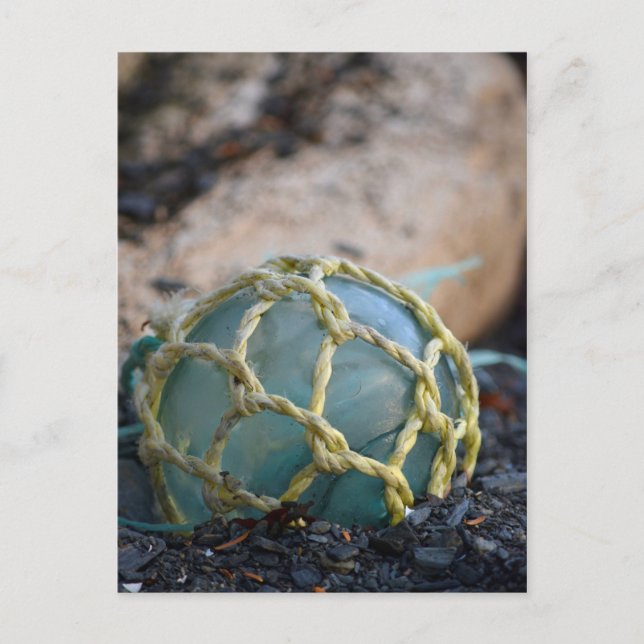 Glass Fishing Float, Vertical Postcard (Front)