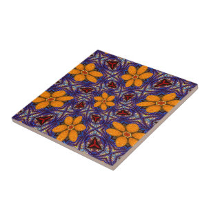 Glass Flower Pattern Tile