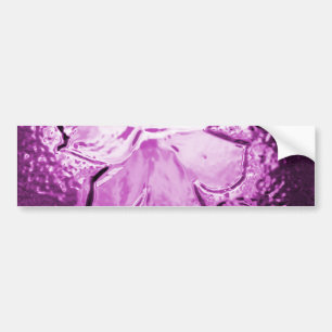 Glass Flower Purple Bumper Sticker