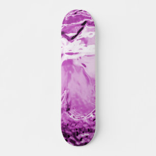 Glass Flower Purple Skateboard