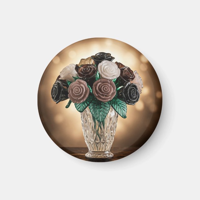 Glass Flowers  Magnet (Front)