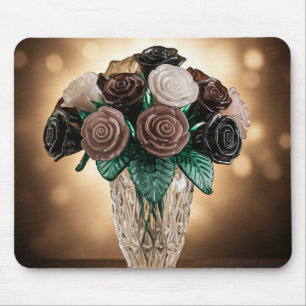 Glass Flowers Mouse Pad