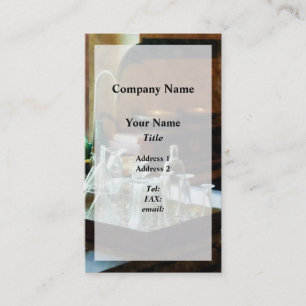 Glass Funnels and Bottles Business Card