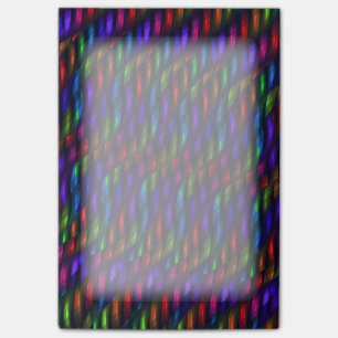Glass Gem Blue Red Mosaic Abstract Artwork Post-it Notes