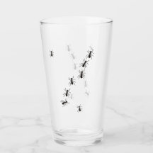 GLASS GLASS WITH ANTS