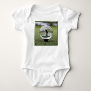 Glass Golf Ball With Golf Player Inside, Baby Bodysuit