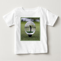 Glass Golf Ball With Golf Player Inside,