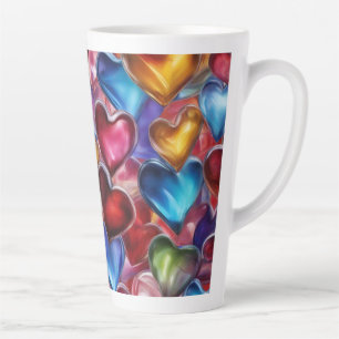Glass Hearts - Latte Mug