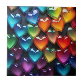 Glass Hearts Tile