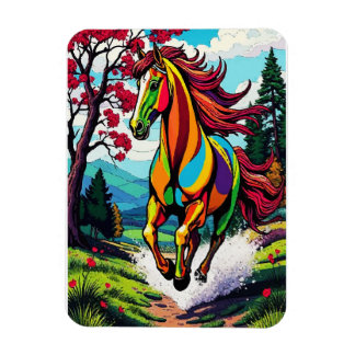 GLASS HORSE MAGNET