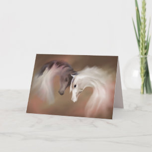 "Glass Horses" ~ Greeting Card (blank)