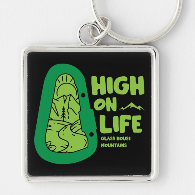 Glass House Mountains Alpinism Australia Key Ring (Front)
