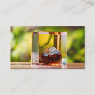 Glass image business card