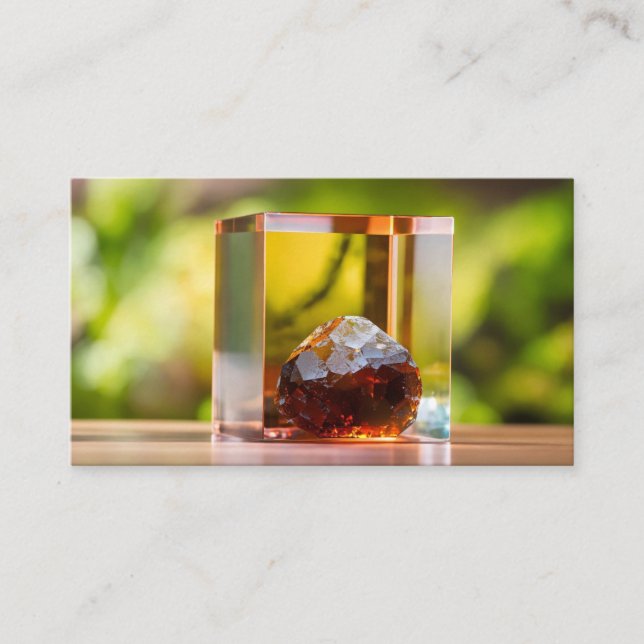 Glass image  business card (Front)
