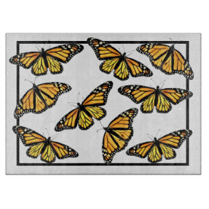Glass Kitchen Cutting Board Monarch Painting