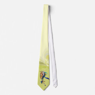 Glass Koi Art Sunrise Japan Traditional Design Tie