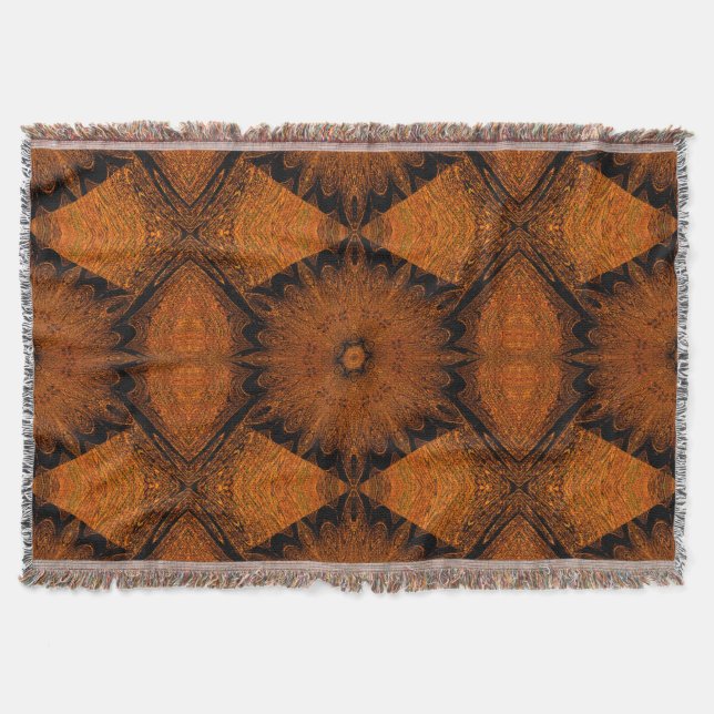 Glass Lotus Throw Blanket (Front)
