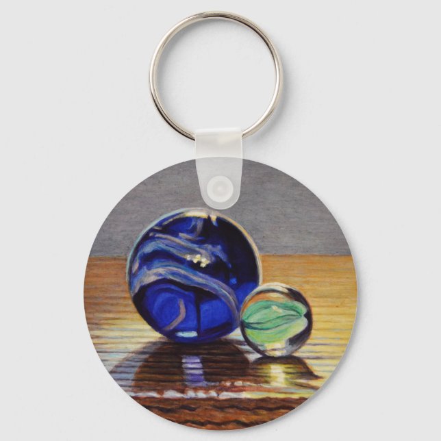 Glass Marbles no. 3 Key Ring (Front)