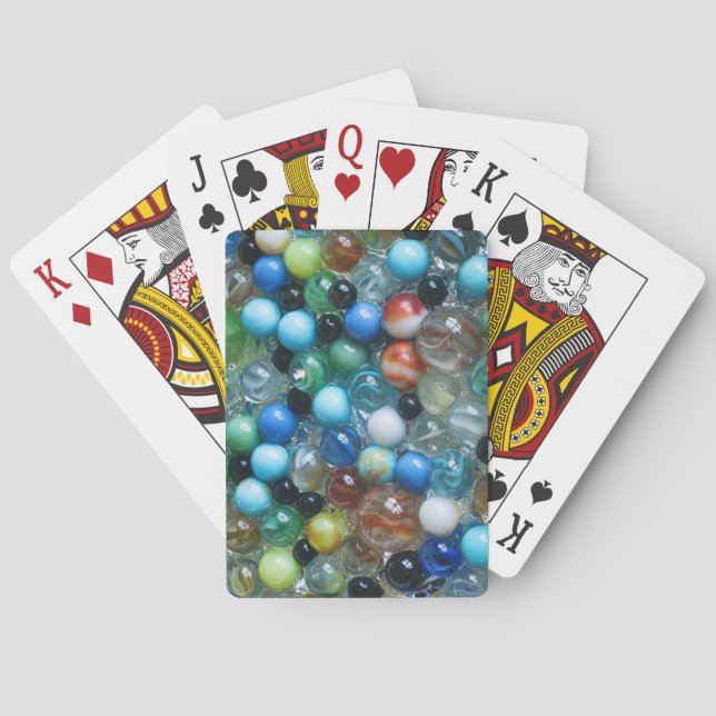 Glass Marbles Playing Cards (Back)