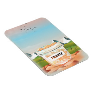 Glass Money Travel Jar Magnet