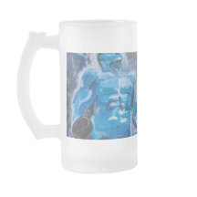 GLASS MUG DESIGN BY ARTIST PAULA REILLY.