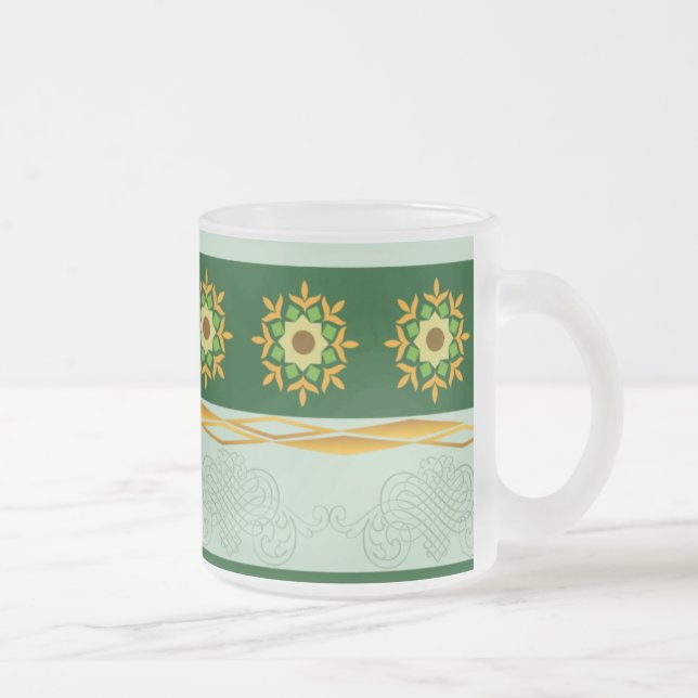 Glass Mug - Green 05 (Right)