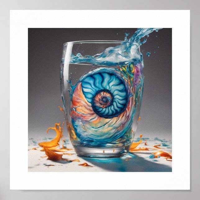Glass Nautilus Shell Poster (Front)