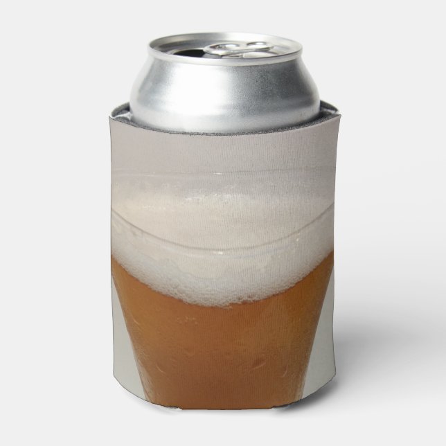 Glass of beer can cooler (Can Front)