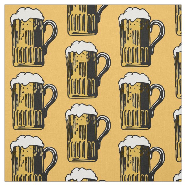 Glass of Beer custom colour fabric (Swatch)