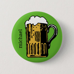 Glass of Beer custom name & colour button