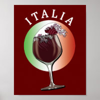 Glass of Italian Wine - Italia, Italy