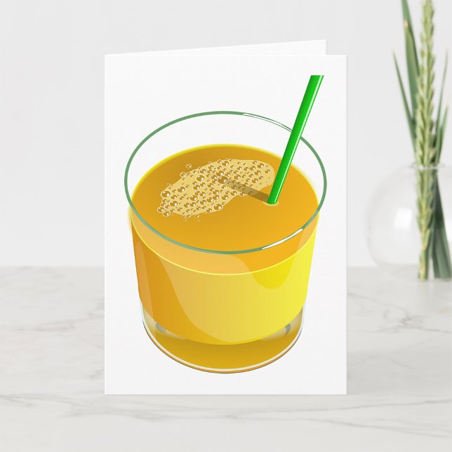 Glass Of Juice Greeting Cards (Creator Uploaded)
