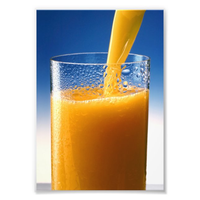 Glass of Juice Photo Print (Front)
