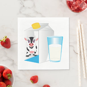 Glass Of Milk Napkin