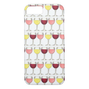 Glass of Red White Rosé Glasses Winery Wine Lover Case-Mate iPhone Case