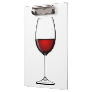 GLASS OF RED WINE CLIPBOARD